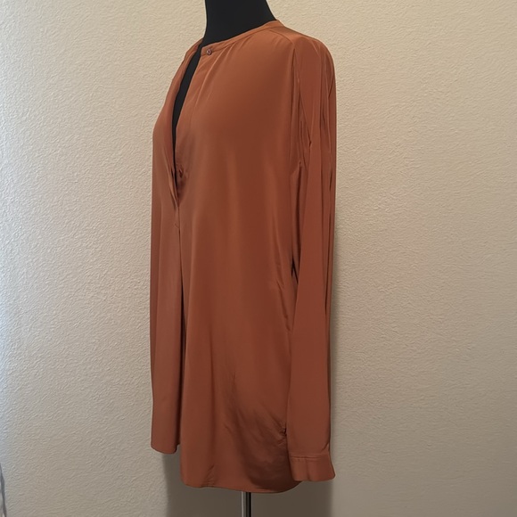 Vince Long Sleeve Blouse with Pockets Medium - Picture 3 of 8